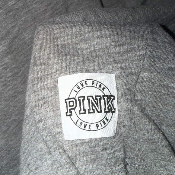 PINK Victoria's Secret Black and Gray Short Sleeve Tee - Picture 6 of 6